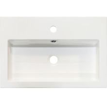 Badmöbel-Set Sanox Straight BxHxT 60 x 55 x 40 cm Frontfarbe eiche grau mit Waschtisch Mineralguss weiß-thumb-2