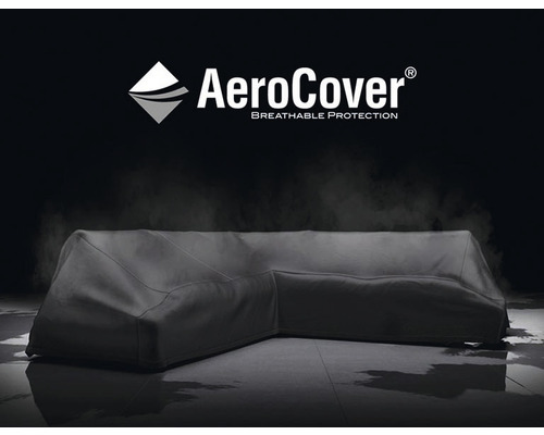 AeroCover Logo. Ecksofa mit Schutzhülle.
