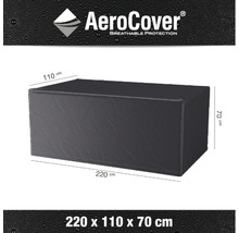 AeroCover Schutzhülle für Gartenmöbel, 220 x 110 x 70 Zentimeter