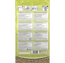 Rückseite der Tetra Pond Sticks Futterverpackung mit Informationen zu Produkteigenschaften und Anwendung