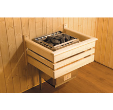Elementsauna Weka Halmstad HT Gr.2 inkl. 7,5 kW Bio Ofen u.digitaler Steuerung mit Holztüre und Isolierglas wärmegedämmt