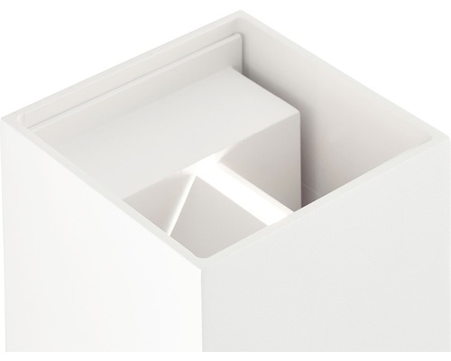 Detailaufnahme einer weißen Würfelleuchte