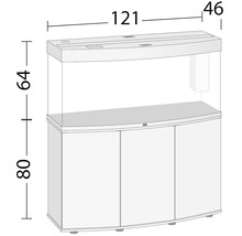 Aquariumkombination JUWEL Vision 260 SBX mit LED-Beleuchtung, Filter, Heizer und Unterschrank weiß-thumb-5