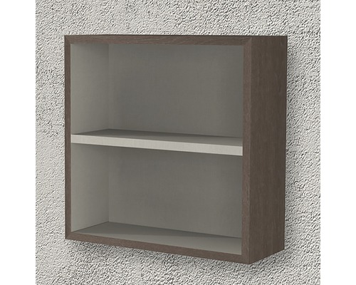 Wandregal mit zwei Fächern zur Aufbewahrung