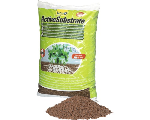 Tetra ActiveSubstrate Pflanzenerde im Sack mit Erdhaufen
