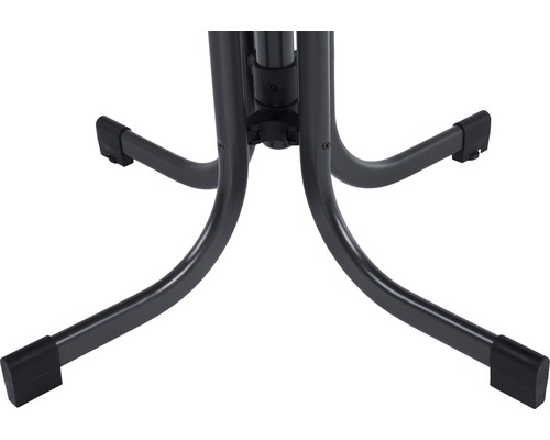 Detailansicht des Untergestells eines Tisches