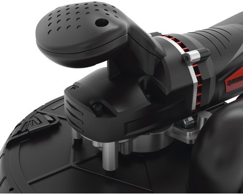 Detailansicht einer Mauernutfräse