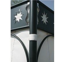 Detailansicht eines Pavillons mit Sternmuster