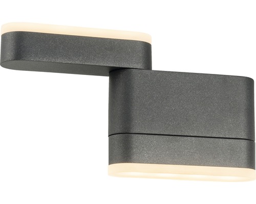 Schwenkbare Wandleuchte aus Metall mit LED