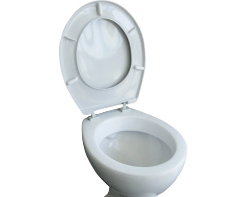 Keramik Toilette mit offenem Deckel