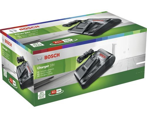 Bosch Ladegerät 18 Volt in Produktverpackung