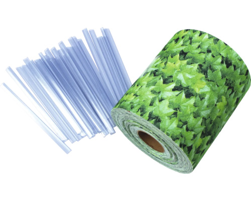 Schilfrohrmatten-Befestigungsset und Schilfrohrmatte mit Pflanzenmuster