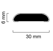 Profilleiste mit den Maßen 30 mm mal 6 mm