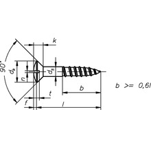 Holzschraube Linsensenkkopf m. Schlitz DIN 95 5x50 mm Messing verchromt, 10 Stück-thumb-1