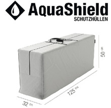 AquaShield Schutzhülle mit den Maßen 125 cm Länge, 32 cm Breite und 50 cm Höhe
