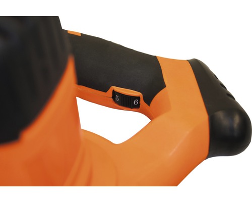 Detailansicht eines Schleifgeräts mit Geschwindigkeitsregler