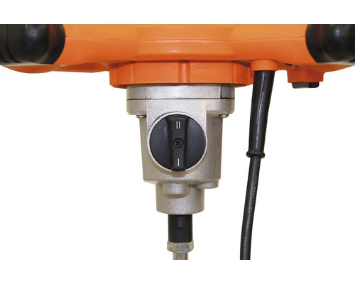 Nahaufnahme des Geschwindigkeitsreglers eines Farbmischers