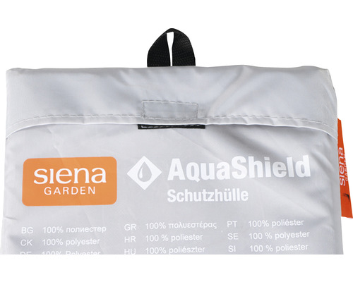 Verpackung für eine Schutzhülle aus Polyester