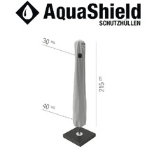Schutzhülle für Sonnenschirm mit einer Höhe von 215 cm