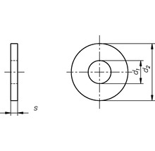 Profix U-Scheiben A2 M 8/ 8,4/24/2,0 DIN 9021, Edelstahl 1.4301 100St.