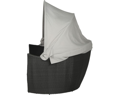 Gartensessel aus Rattan mit Sonnendach