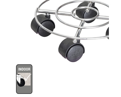 Rollbarer Pflanzenuntersetzer für den Innenbereich