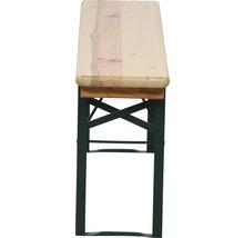 Bierzeltbank mit Gestell aus Metall und Sitzfläche aus Holz