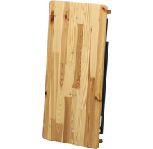 Zusammengeklappter Biertisch aus Holz