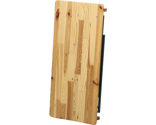 Zusammengeklappter Biertisch aus Holz