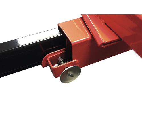 Detailansicht einer Hebebühnen-Arretierung