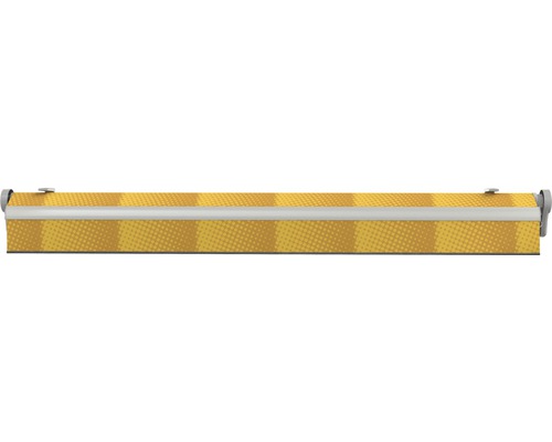 Gelbe Rollo Kassette mit Streifenmuster