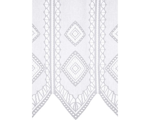 Gardine mit geometrischen Mustern