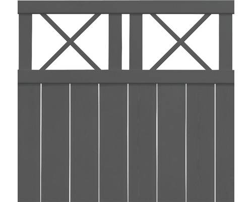 Holzzaun mit X-förmigem Design