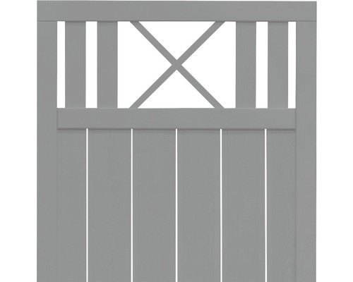 Holztor mit X-förmigem Design