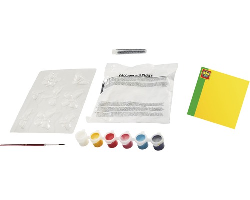 Gipsfiguren Gießform Set mit Gips, Farben und Pinsel