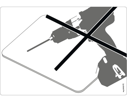 Symbol: Bohren nicht erlaubt