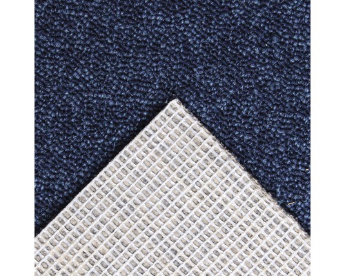 Blauer Teppich mit Textilrücken