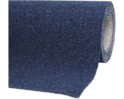 Blaues Teppich Meterware auf Rolle