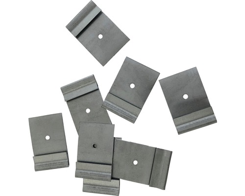 Mehrere Metall Dachrinnenhalter mit Schraubloch