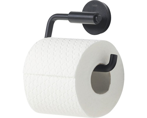 Toilettenpapierhalter aus Metall mit einer Rolle Toilettenpapier