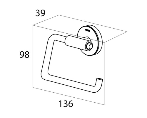 Abmessungen eines Toilettenpapierhalters