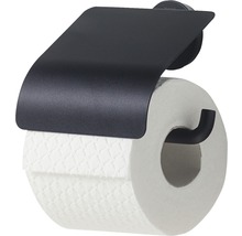 Toilettenpapierhalter Urban mit Deckel schwarz