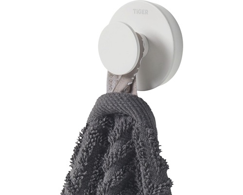 Tiger Logo Handtuchhaken mit aufgehängtem Handtuch