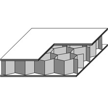 Pertura Schiebetürblatt Dekor weiß für Alubeschlag Selir 2035 x 944x 40 mm Links/Rechts-thumb-3