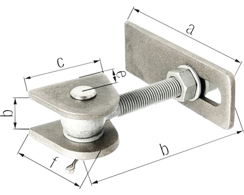 Verstellbares Kloben mit Abmessungen