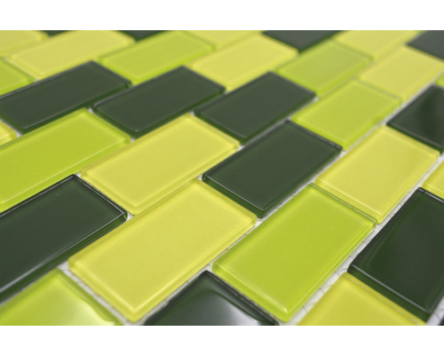 Mosaikfliesen aus Glas in rechteckiger Form