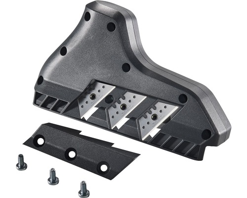 Werkzeug zum Schneiden von Dämmplatten mit Klingen, Abdeckung und Schrauben