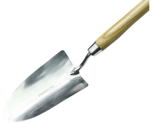 Edelstahl-Pflanzkelle mit Holzgriff