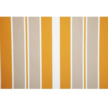 Gelenkarmmarkise 3x2,5 Stoff gestreift orange/grau/weiß Gestell RAL 9003 signalweiß-thumb-2