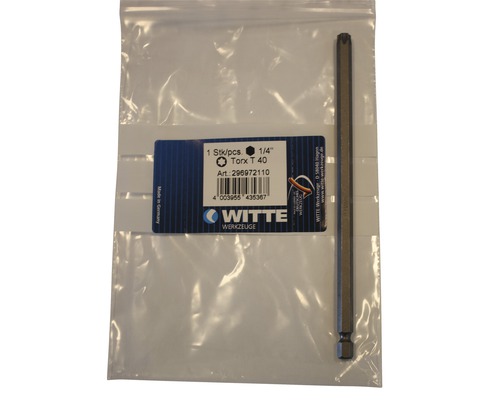 Witte Werkzeuge Torx T 40 Schraubendreher Bit im Beutel